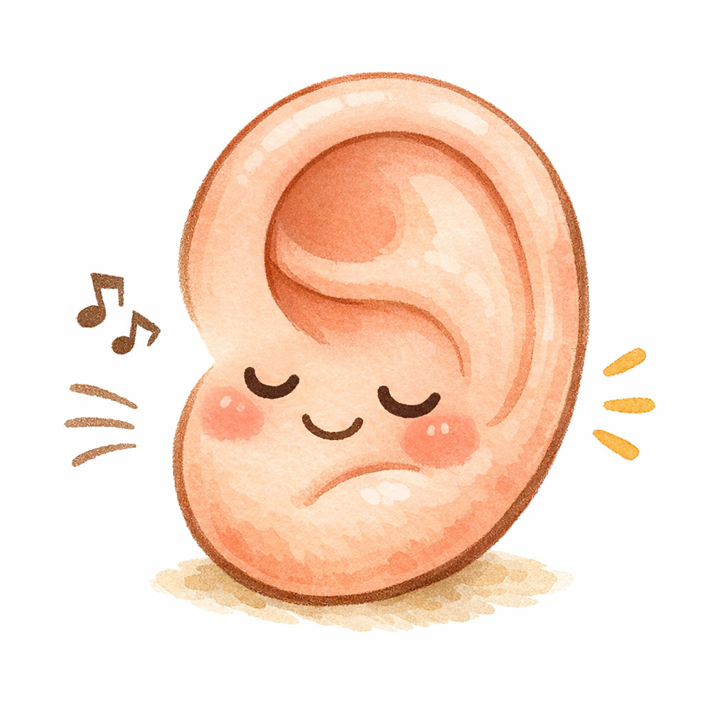 かわいい大きな耳のイラスト